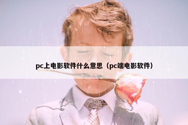 pc上电影软件什么意思（pc端电影软件）