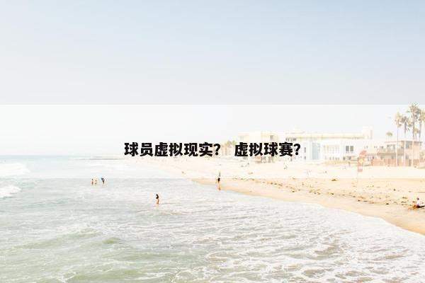 球员虚拟现实？ 虚拟球赛？