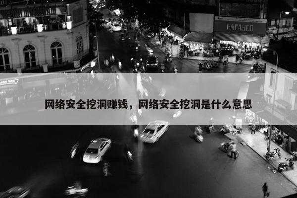 网络安全挖洞赚钱，网络安全挖洞是什么意思
