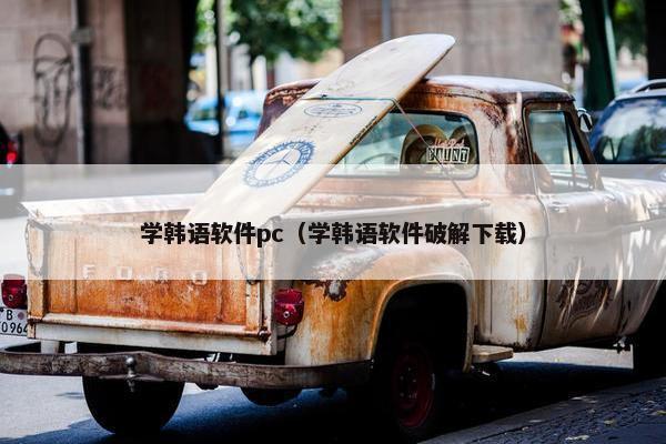 学韩语软件pc（学韩语软件破解下载）