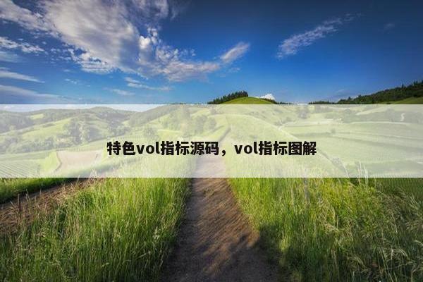 特色vol指标源码，vol指标图解