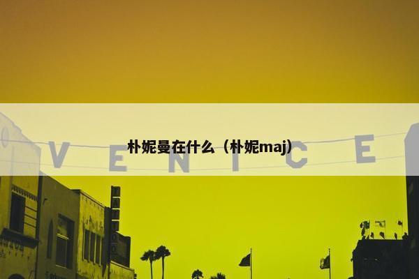 朴妮曼在什么（朴妮maj）