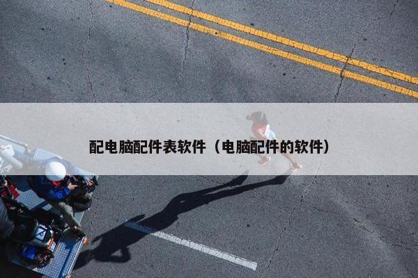 配电脑配件表软件（电脑配件的软件）