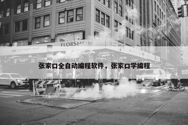 张家口全自动编程软件，张家口学编程