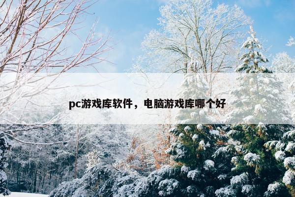 pc游戏库软件，电脑游戏库哪个好
