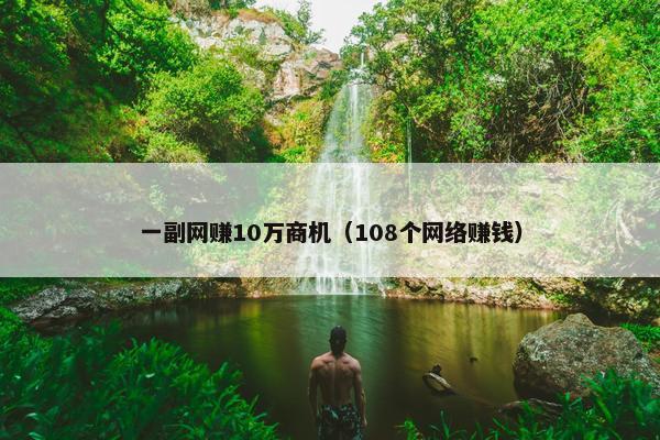 一副网赚10万商机（108个网络赚钱）
