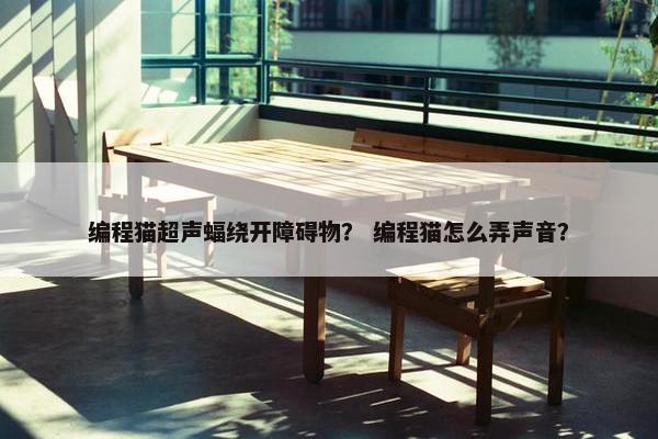 编程猫超声蝠绕开障碍物？ 编程猫怎么弄声音？
