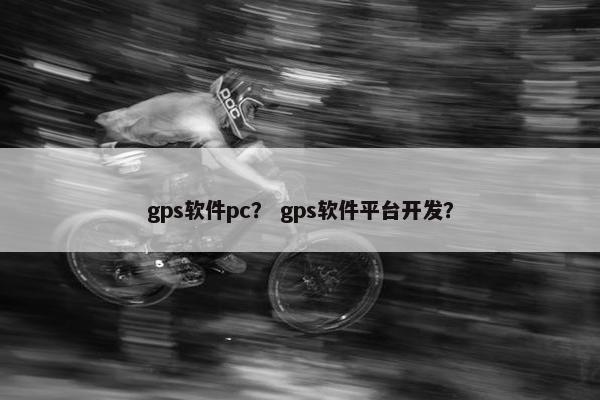 gps软件pc？ gps软件平台开发？