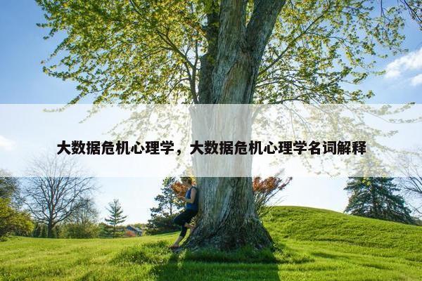 大数据危机心理学，大数据危机心理学名词解释