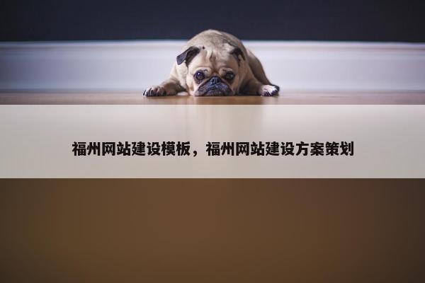 福州网站建设模板，福州网站建设方案策划