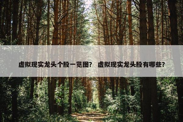 虚拟现实龙头个股一览图？ 虚拟现实龙头股有哪些？