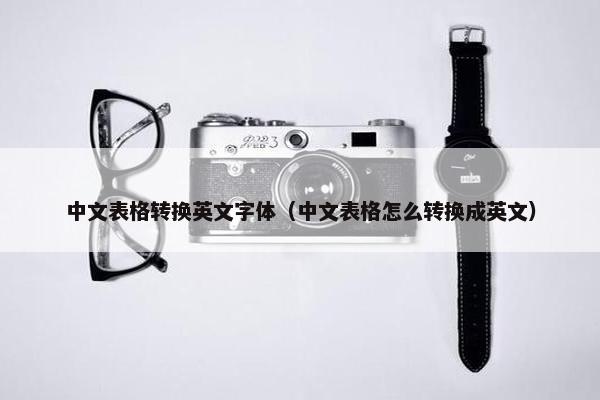 中文表格转换英文字体（中文表格怎么转换成英文）