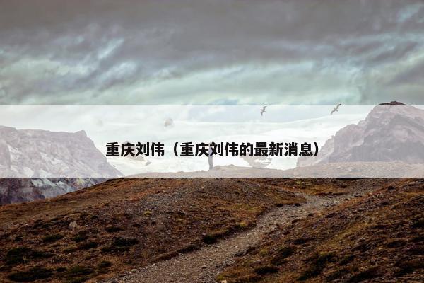 重庆刘伟（重庆刘伟的最新消息）