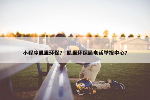 小程序凯里环保？ 凯里环保局电话举报中心？