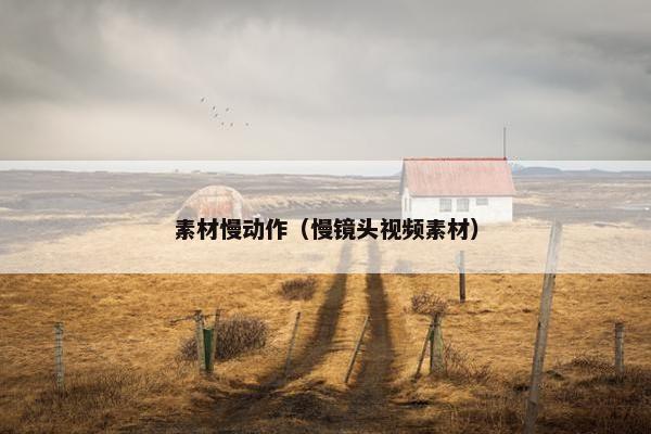 素材慢动作（慢镜头视频素材）