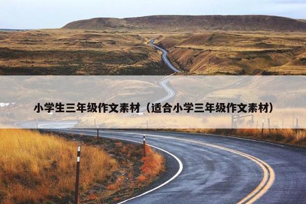 小学生三年级作文素材（适合小学三年级作文素材）