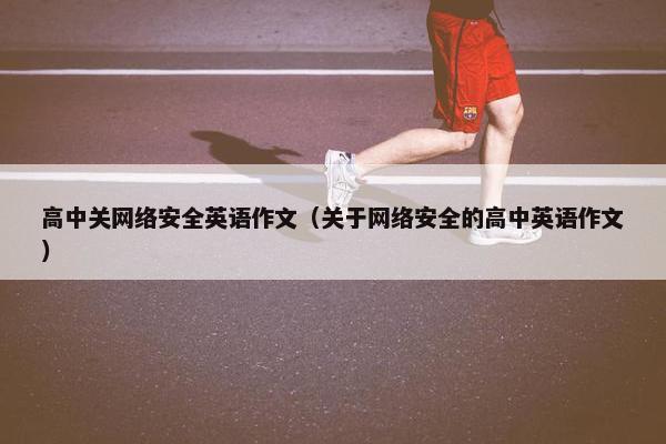 高中关网络安全英语作文（关于网络安全的高中英语作文）