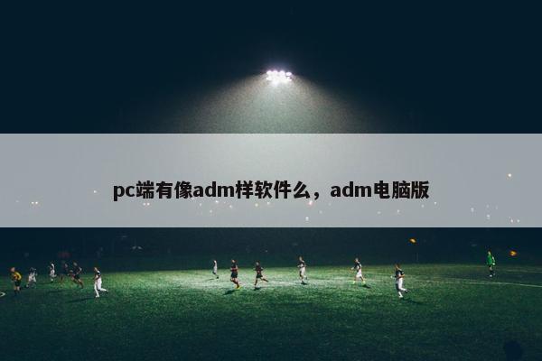 pc端有像adm样软件么，adm电脑版
