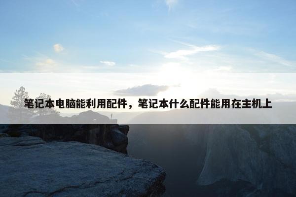 笔记本电脑能利用配件，笔记本什么配件能用在主机上
