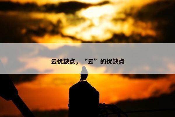 云优缺点，“云”的优缺点