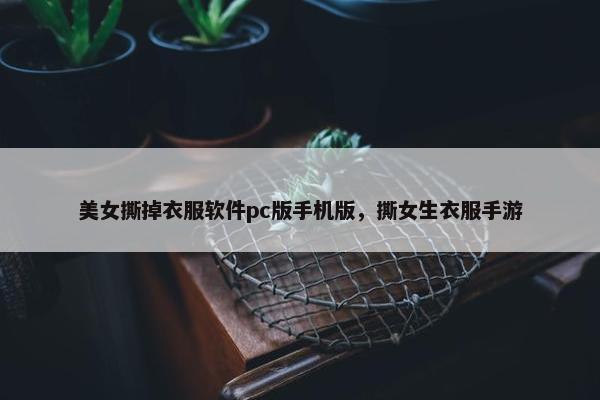 美女撕掉衣服软件pc版手机版，撕女生衣服手游