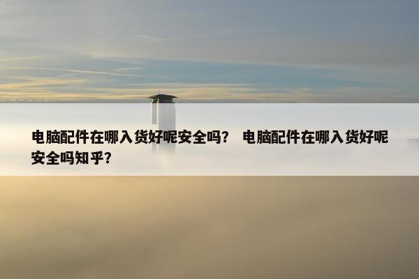 电脑配件在哪入货好呢安全吗？ 电脑配件在哪入货好呢安全吗知乎？