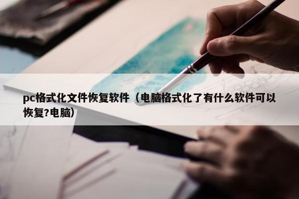 pc格式化文件恢复软件（电脑格式化了有什么软件可以恢复?电脑）