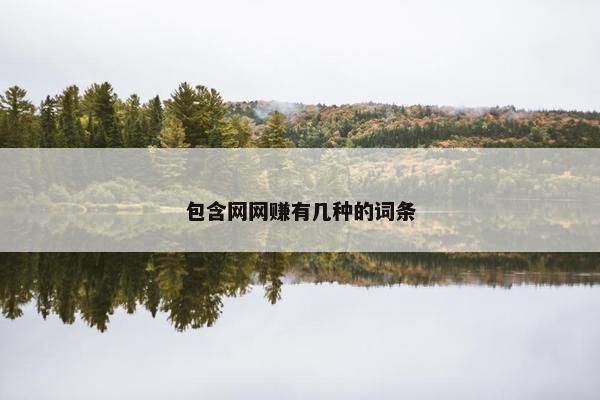 包含网网赚有几种的词条