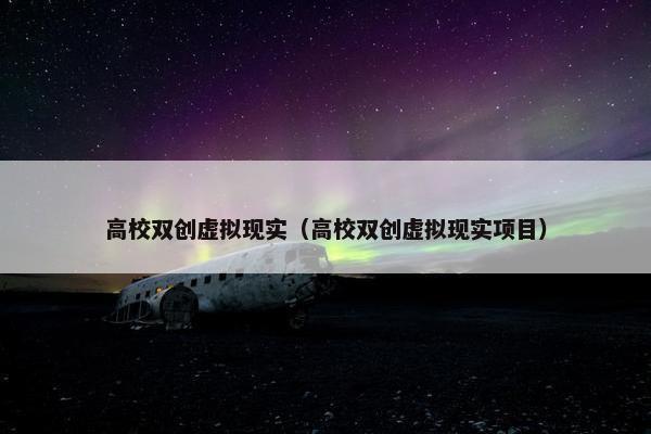 高校双创虚拟现实（高校双创虚拟现实项目）