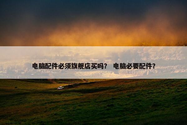 电脑配件必须旗舰店买吗？ 电脑必要配件？