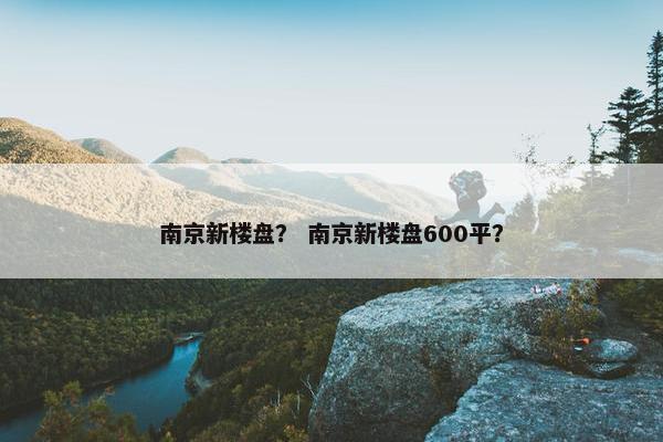 南京新楼盘？ 南京新楼盘600平？
