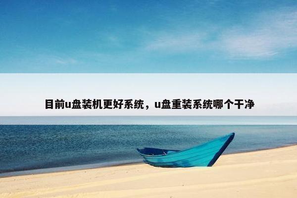 目前u盘装机更好系统，u盘重装系统哪个干净