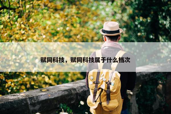 赋同科技，赋同科技属于什么档次