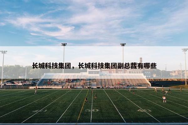 长城科技集团，长城科技集团副总裁有哪些