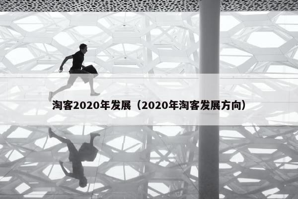淘客2020年发展（2020年淘客发展方向）