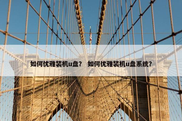 如何优雅装机u盘? 如何优雅装机u盘系统? 如何优雅装机u盘? 如何优雅装机u盘系统?