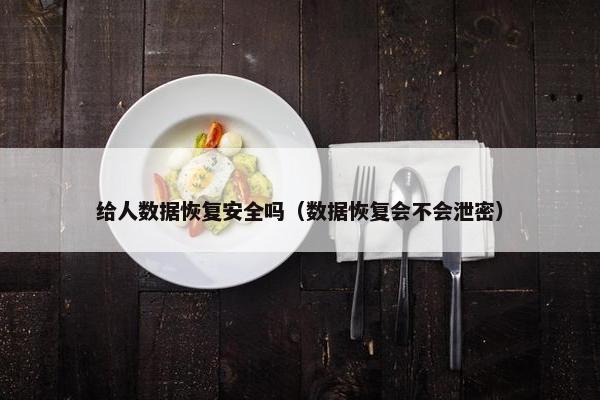 给人数据恢复安全吗（数据恢复会不会泄密）