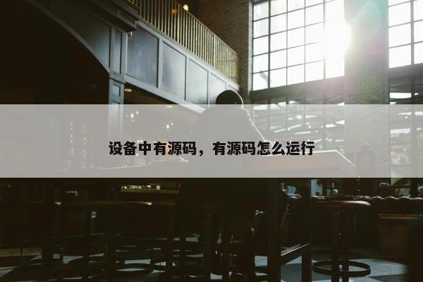 设备中有源码，有源码怎么运行
