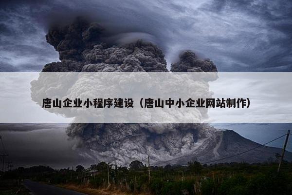 唐山企业小程序建设（唐山中小企业网站制作）