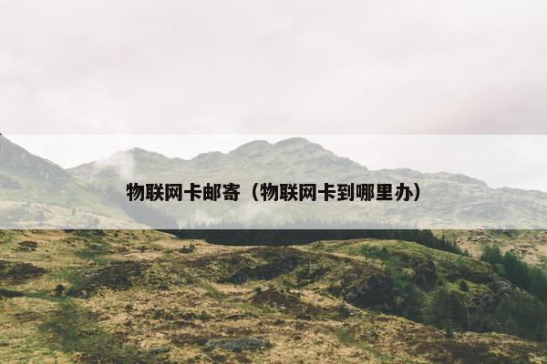物联网卡邮寄（物联网卡到哪里办）