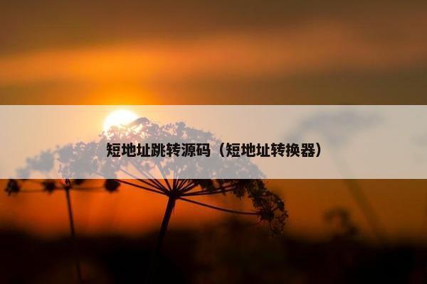 短地址跳转源码（短地址转换器）