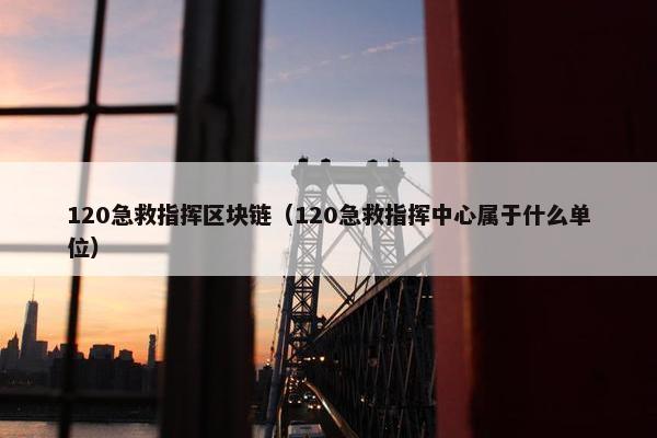 120急救指挥区块链（120急救指挥中心属于什么单位）