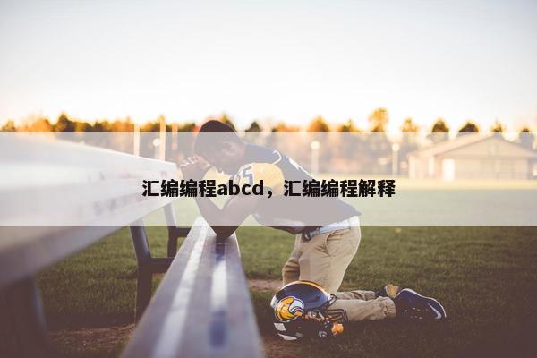 汇编编程abcd，汇编编程解释