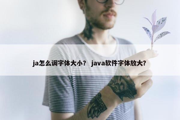 ja怎么调字体大小？ java软件字体放大？