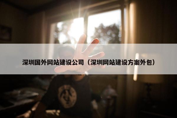 深圳国外网站建设公司（深圳网站建设方案外包）