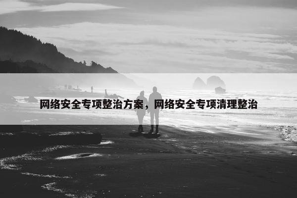 网络安全专项整治方案，网络安全专项清理整治