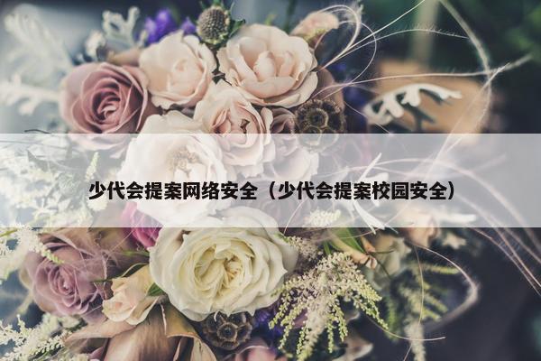 少代会提案网络安全（少代会提案校园安全）
