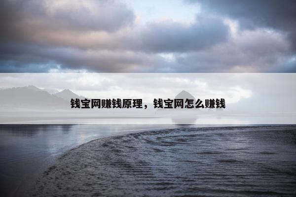 钱宝网赚钱原理，钱宝网怎么赚钱