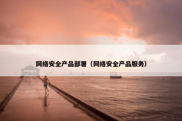 网络安全产品部署（网络安全产品服务）
