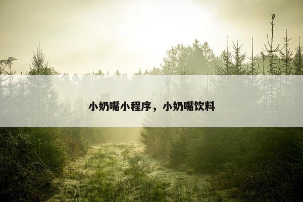 小奶嘴小程序，小奶嘴饮料